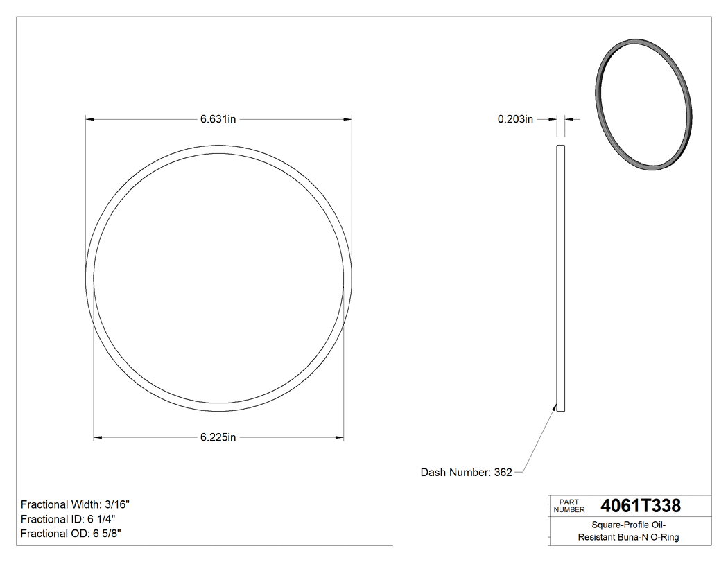 Technical drawing - 4061T338